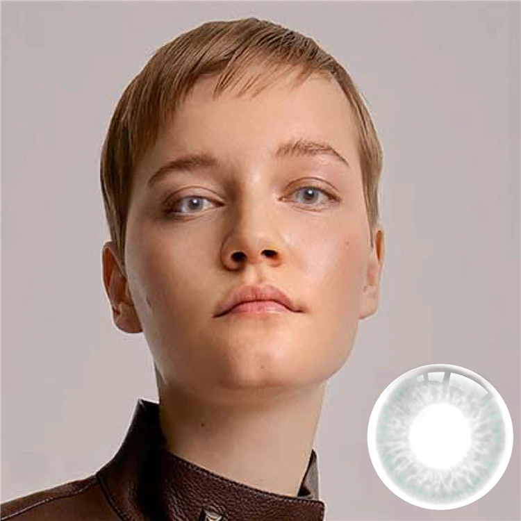 Best Selling New Looking 1 Year Contact Lenses Cosmetic Available Gray Contact Lenses