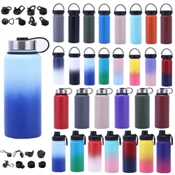14oz 18oz 22oz 24oz 32oz 40oz 64oz 87oz 304 Stainless Steel Thermos Bottle Large Capacity Outdoor Sports Tumbler Water Bottle