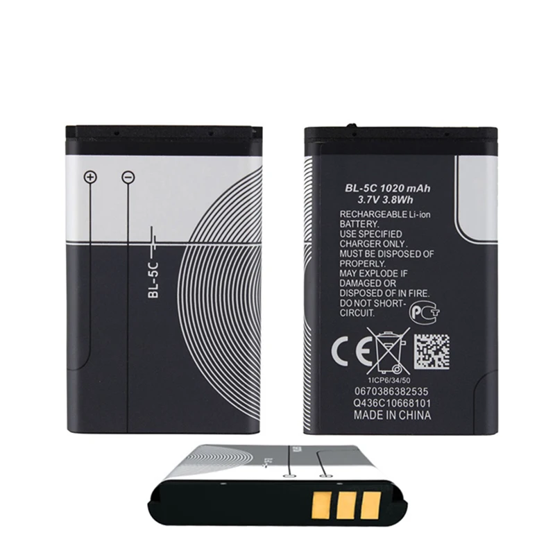 Фабрика Торговая цена аккумулятор телефона BL-5C для NOKIA C2-01 N70 N72 C2-02 C2-03 C2-06 X2-01 5130 2610 BL 5C литий-ионные аккумуляторы