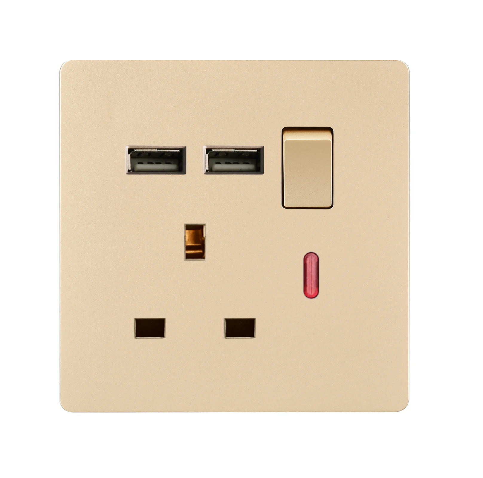 High quality UK/EU/AU/It/South Africa Standard USB wall power socket home light switch