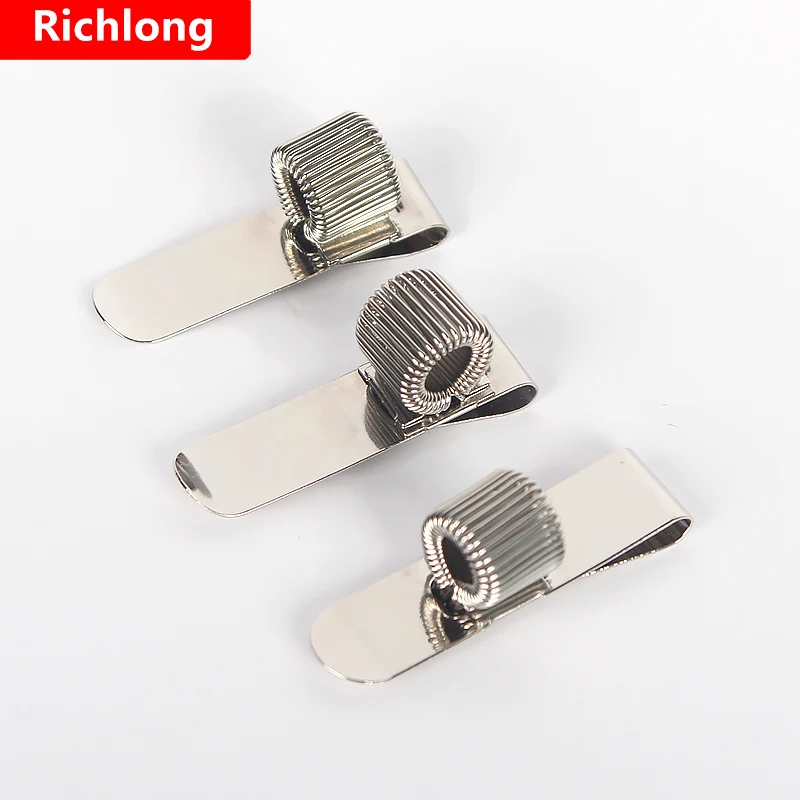 Notepad Portable spring pen Insert spring telescopic metal Business plating pen holder Fixed pen accessories supply