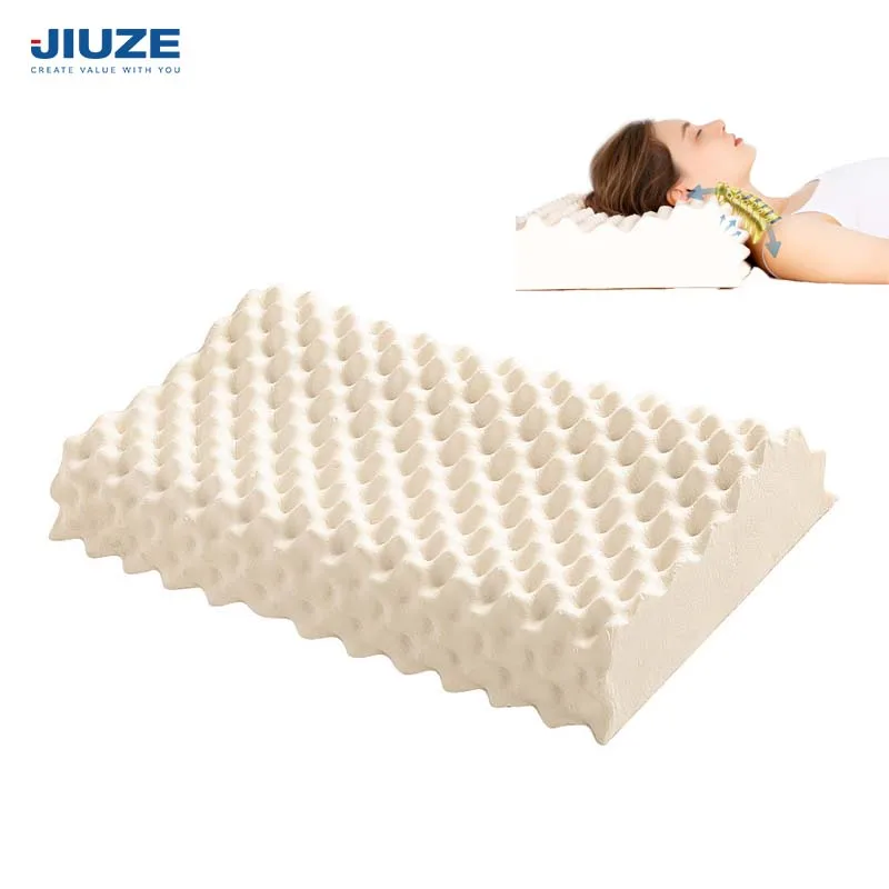 Hot selling high Good quality natural latex Massage Bed Pillow Smart Massage Pillow Neck natural bamboo fiber pillowcase