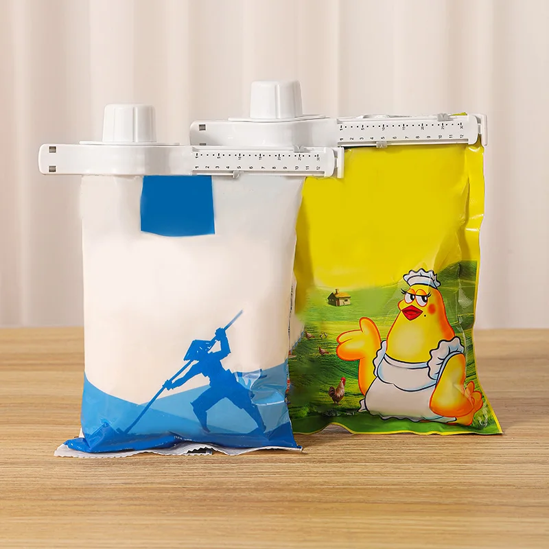 Multifunction Plastic Food Scale sealed Sealing Clip Food Preservation Double Side Screw Locking for Home Kitchen Storage