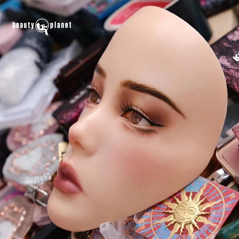 Beauty Planet Silicone Face Eye Makeup Practicelash Bond Bionic Skin Paid Samples Mannequin 3d Face Tattoo Practice Skin
