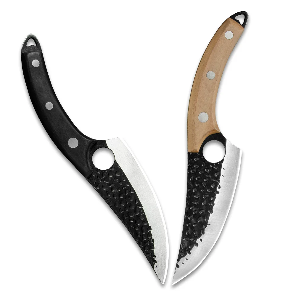 
Super Sharp Full Tang Hollow Design Blade Portable Hunting Camping Skinning Deboning 6 Inch Bone Cutting Fish Kitchen Chef Knife 