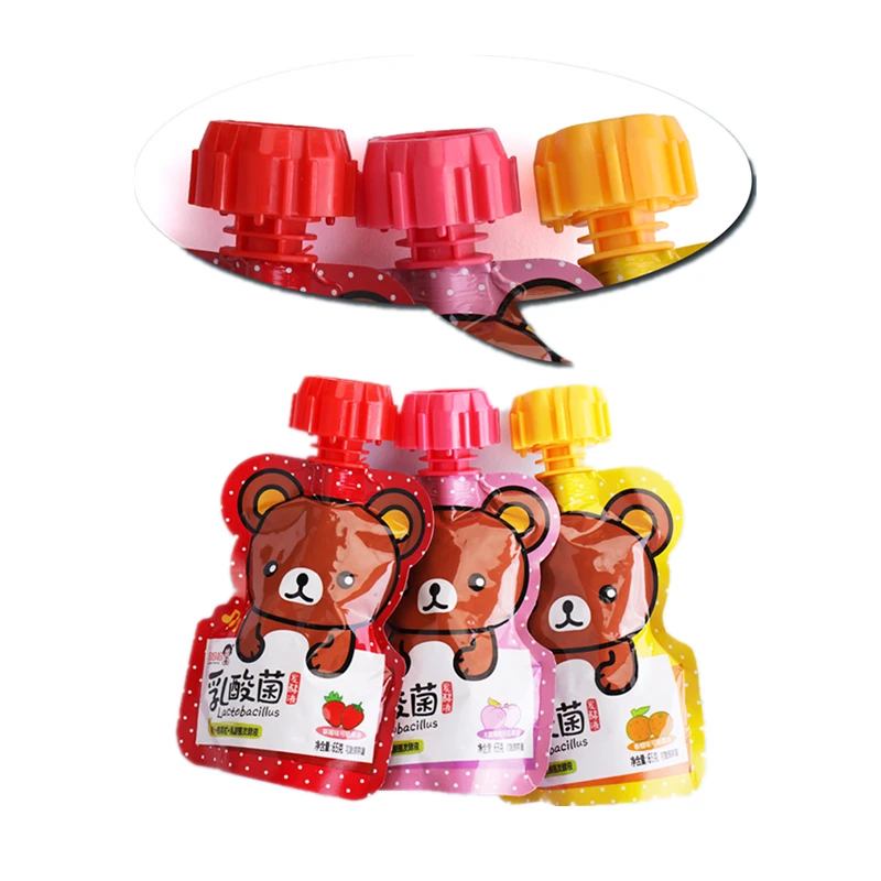 Halal Children Nutritious Healthy Milk Jelly Snacks 65g Nata de Coco Konjac Fruit Jelly Drink