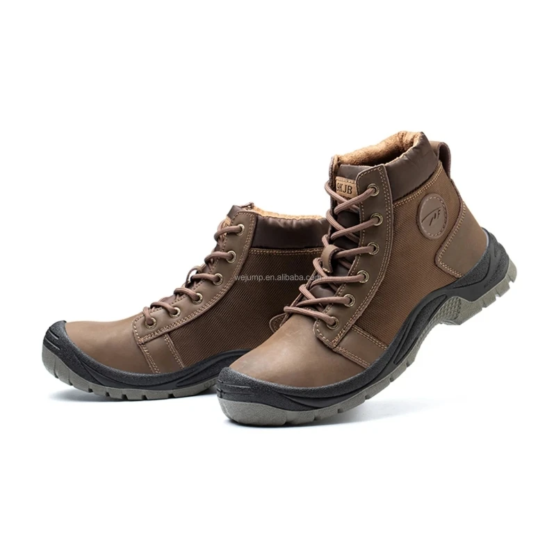 WEJUMP Classic nubuck leather BSI CE SBP standard steel plate safety australian boots men Safety Shoes