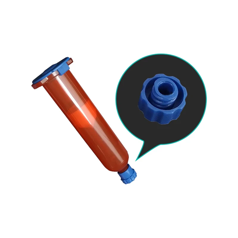 blue  front cover of dispensing syringe  Plastic Syringe Cover  Syringe Tip Cover