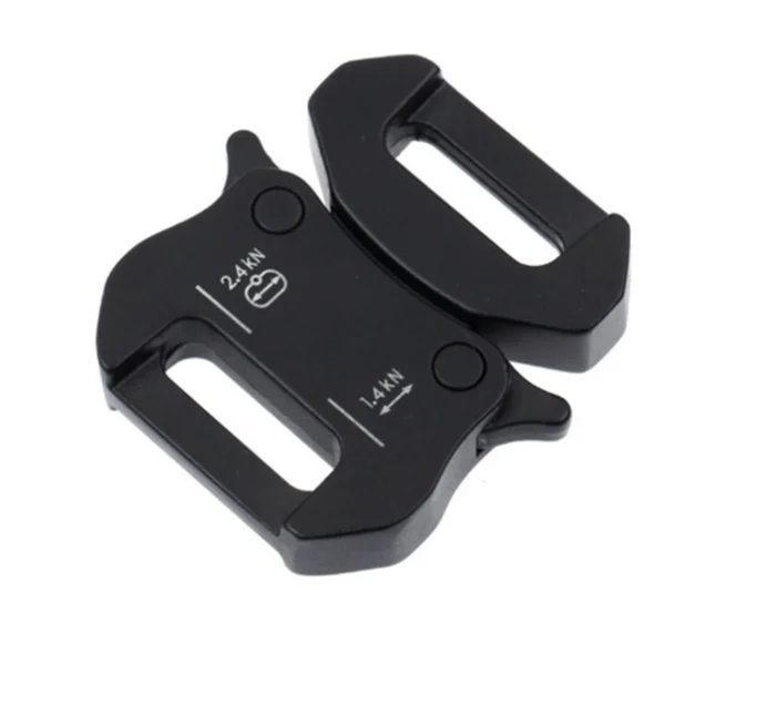 16mm metal release buckle special zinc alloy solid buckle strong outdoor small tactical strong pull buckle laser logo