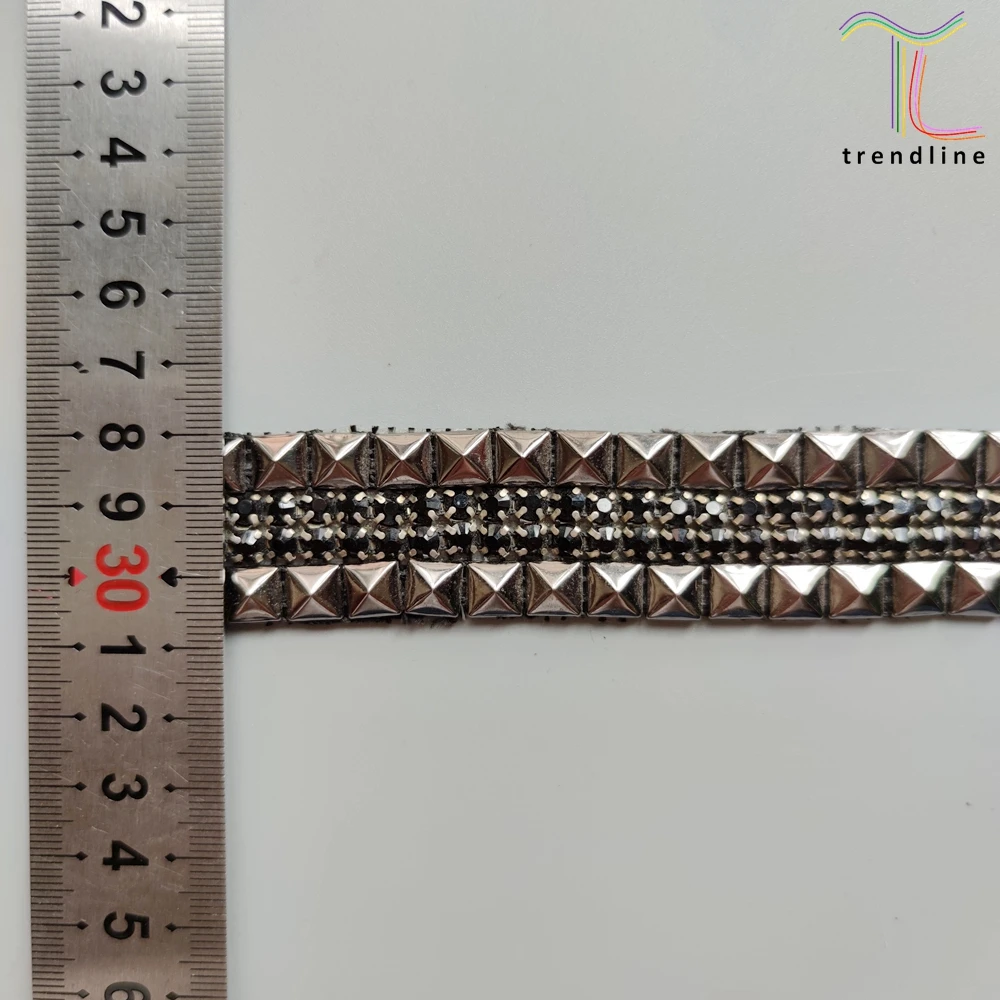 Rivet stud binding tape trimmings ironed on  hats