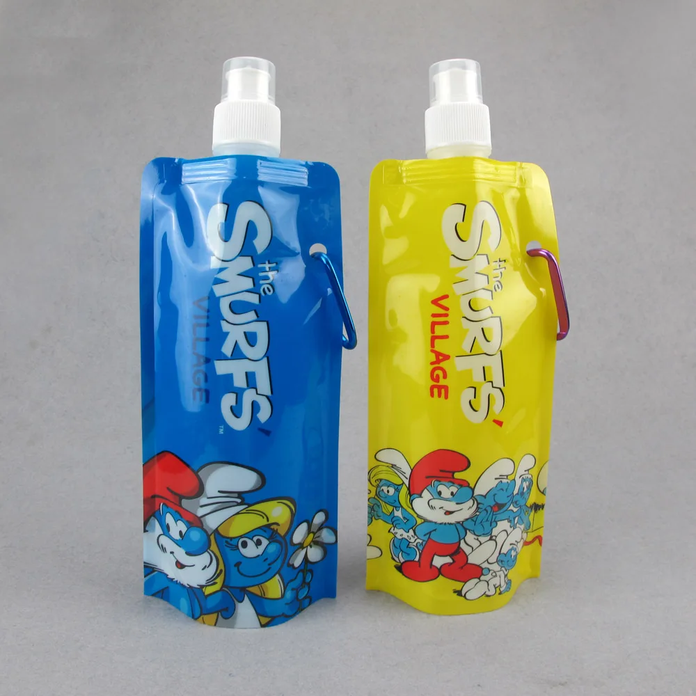 
White Liquid Custom Disposable Portable Milk Tea Coffee Spout Packaging Pouch Bag 