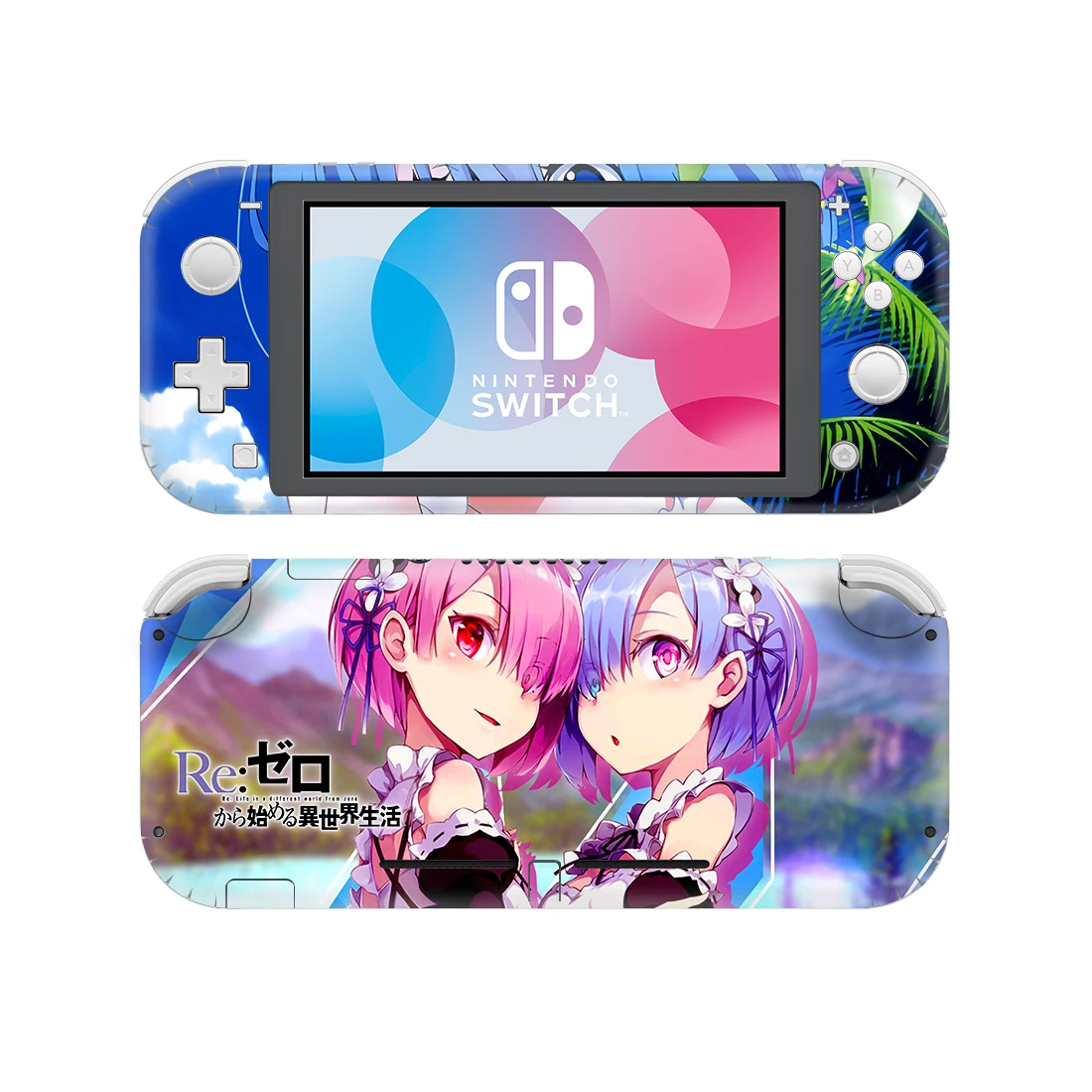 Anime Cartoon Re:Zero Re Zero Rem Ram Emilia Skin Stickers For Nintendo Switch Lite