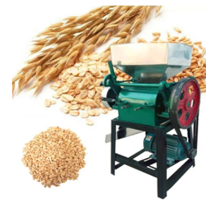 Flatting Mill Peanut Crusher Corn Barley Wheat Soybean Grain Flattening Press Machine