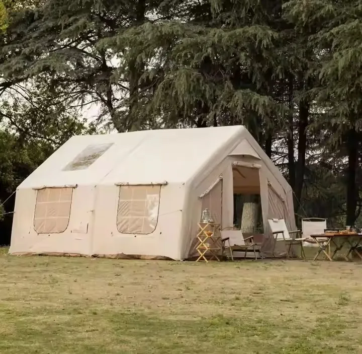 17.2 Square Pop-Up Air Inflatable Party Tent Durable Outdoor Camping Tent with Big Space for Comfort and Convenience