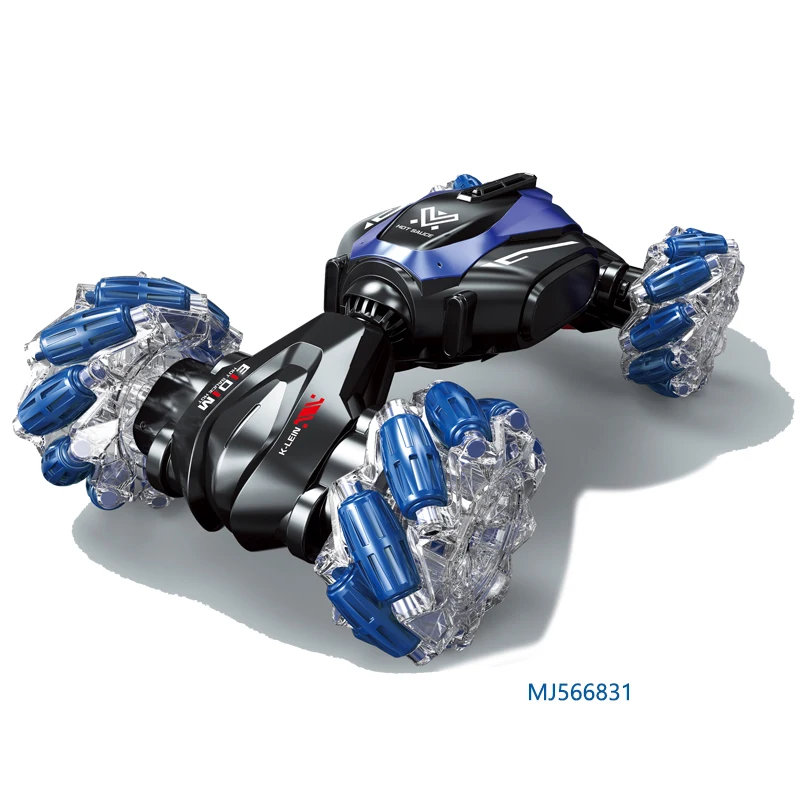 2.4G 360 Rotating Mist Light And Music Double Remote Control Hand Gesture High Quality Rc Transformation Stunt Car For Boys Gift