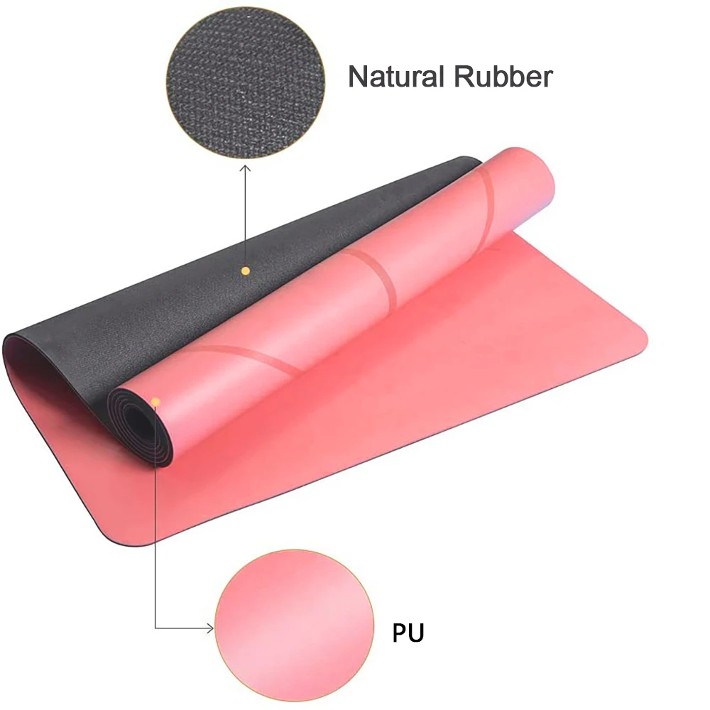 Custom Color High Density Non-Slip Workout Mat, Yoga Pilates Exercises Floor Exercise PU Mat Yoga