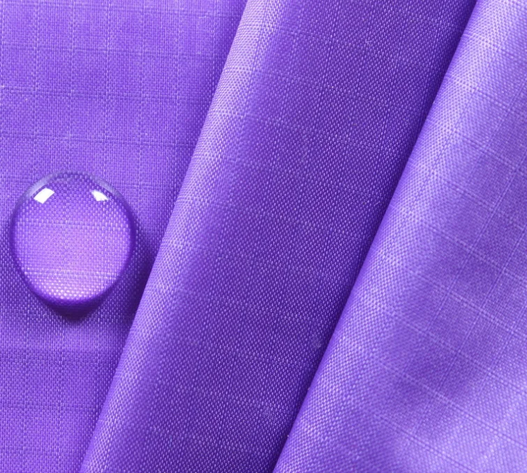 290T floating check 0.3 flat check 0.5m through diamond check nylon twill jacquard coated fabric
