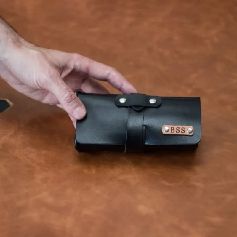 Factory Leather Pocket Knife Roll Custom Knife Holder Sheath Vintage Tool Bag