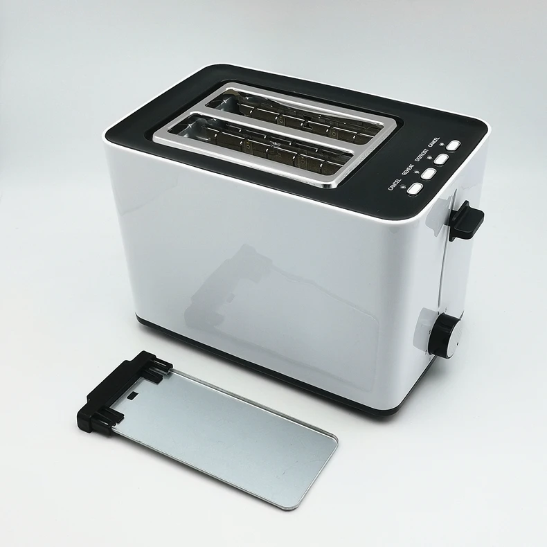 Custom Household Commercial Kitchen Removeable Crumb Tray  2 Slice Automatic Electric Toast Bread Sandwich Toaster