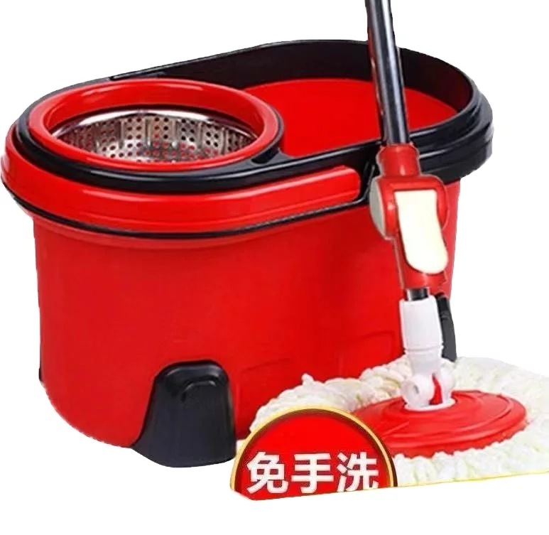 360 Scratch Bucket Mop Magic Microfiber Household Hand Wash Free Lazy Rotary Mop Squeeze Out Mop Microfibre Fabric Rectangle
