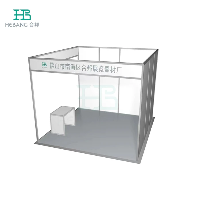 3X3M Exhibition Booth With Counter Aluminum Customized Exhibition Booth Display Trade Show Stand