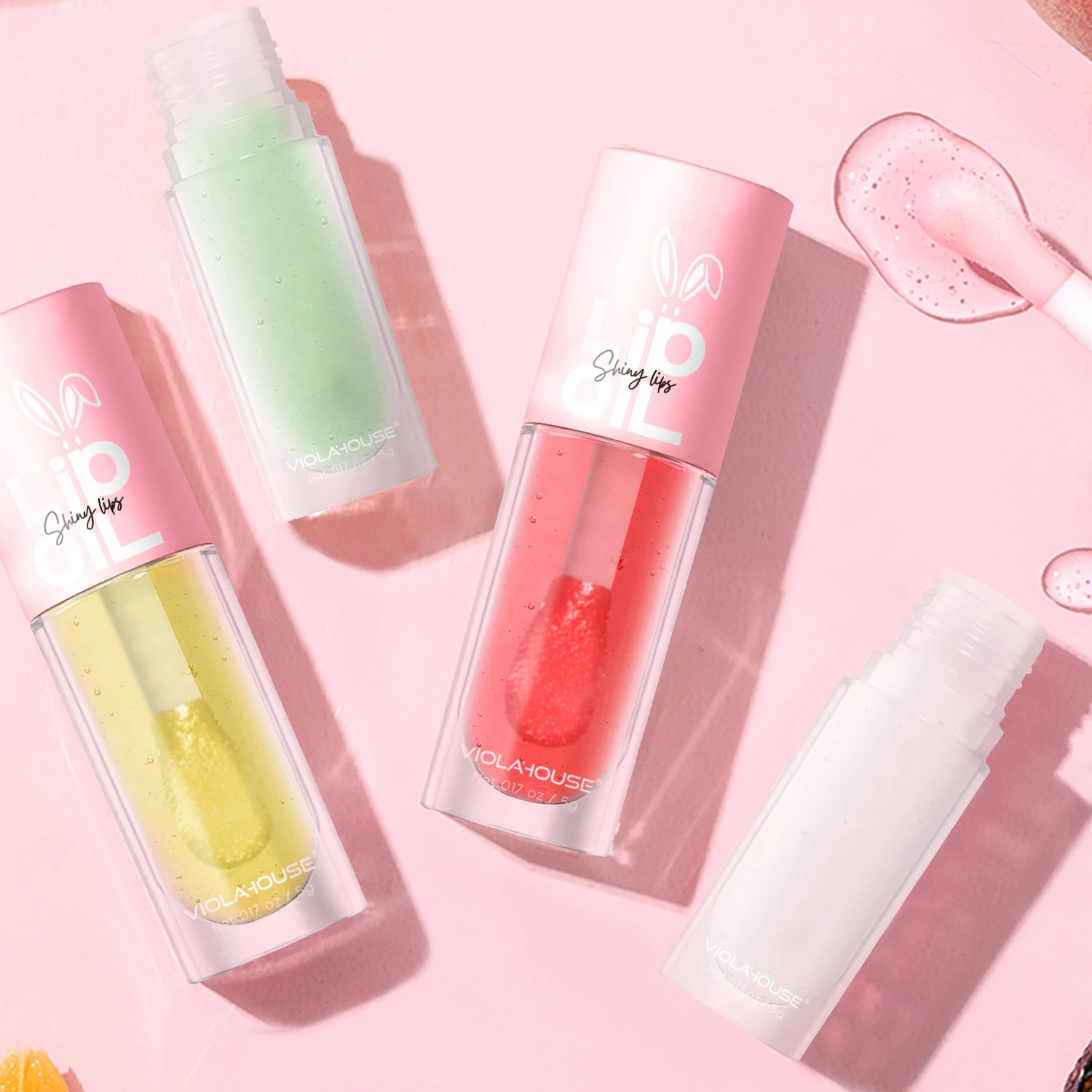 Lip Oil Private Label Custom Logo Organic Fruit Extract Lips Repair Moisturizing Hydrating Lip Oil Balm