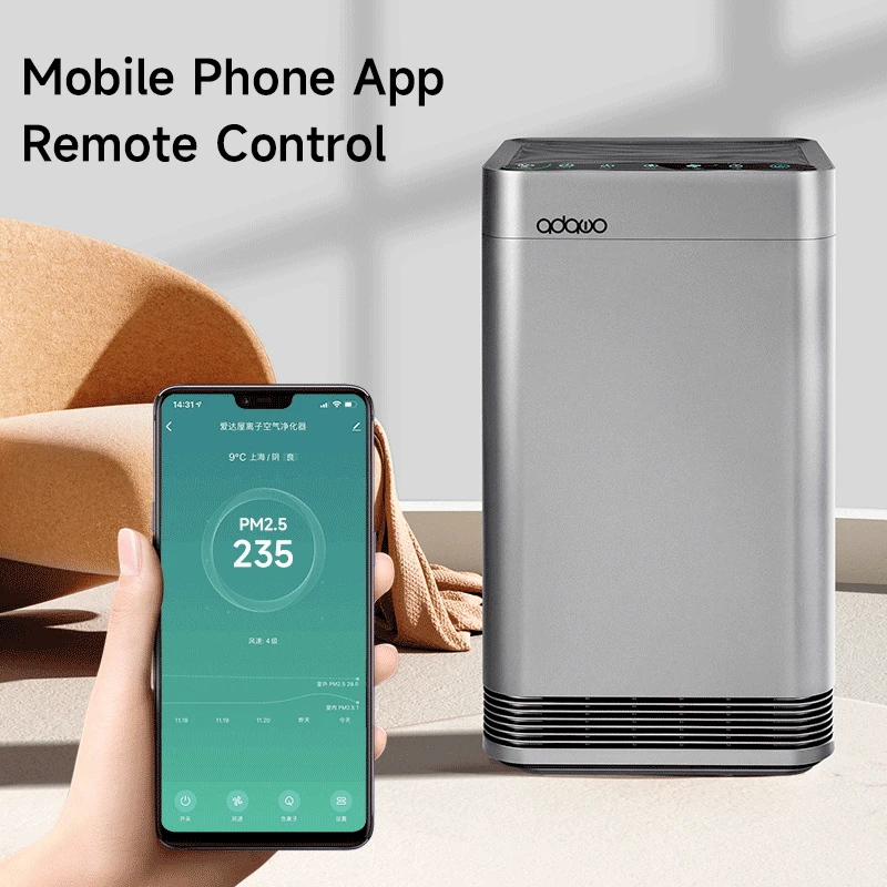 H13 Hepa Filter Washable Filter Medical Grade UV-C Lamp Best Air Purifier For Viruses