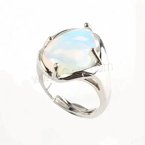Unisex Gemstone Zinc Alloy jewelry Finger Ring different materials for choice 20*17mm 1613273