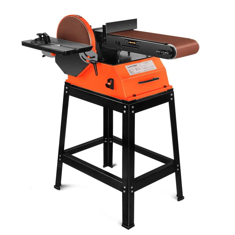 Ленточный дисковый шлифовальный станок LUXTER 1200 вт для полировки и