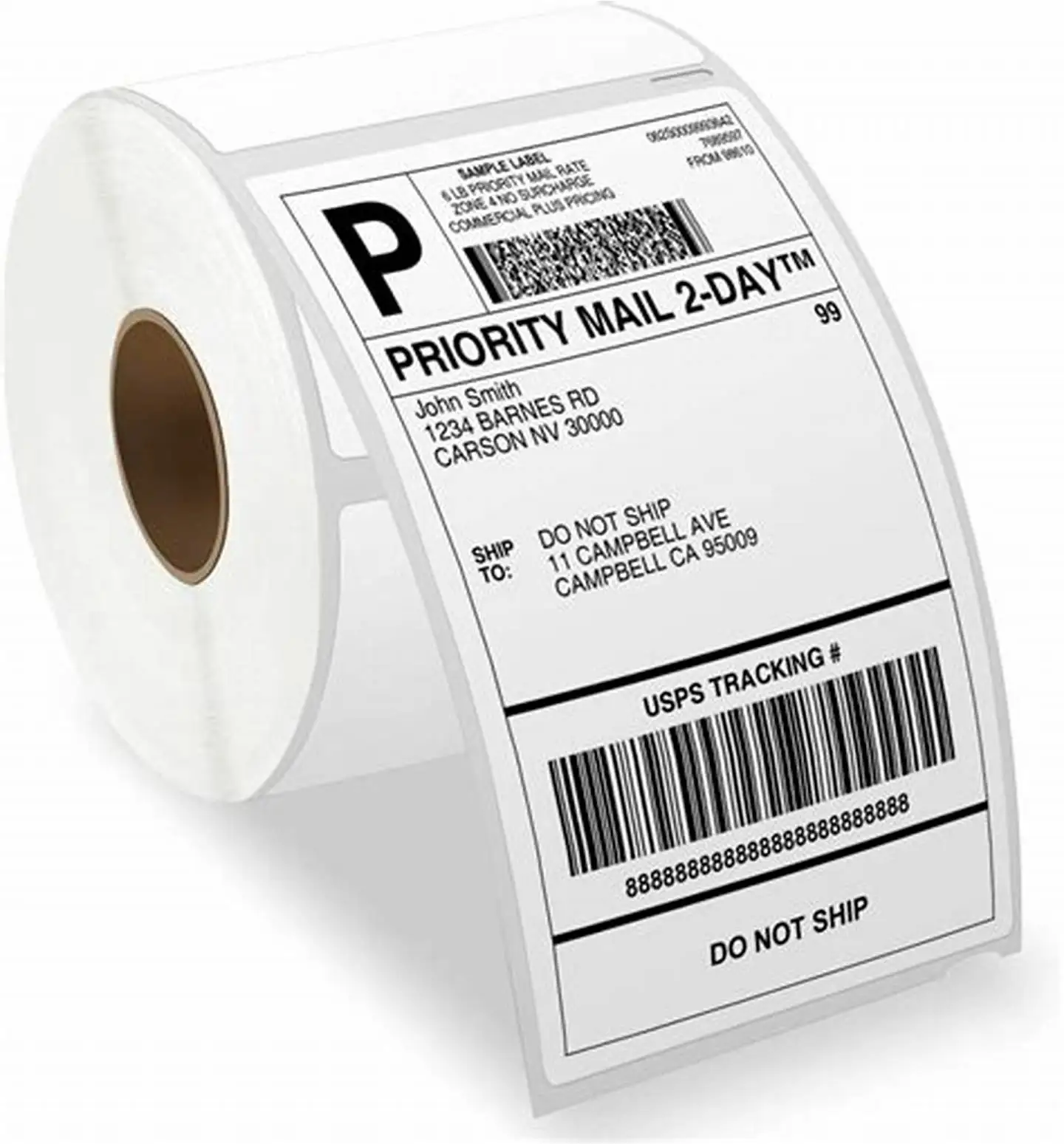 Strong Adhesive Express Barcode Label Fan Fold Thermal Labels Shipping Label Sticker Fan Fold Thermal Paper