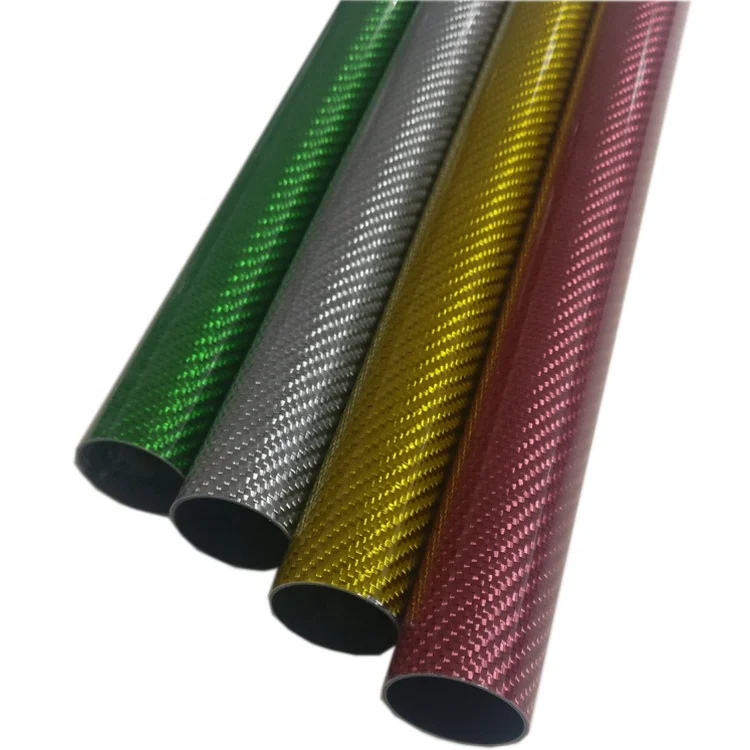 Factory price carbon fiber colourful tubes