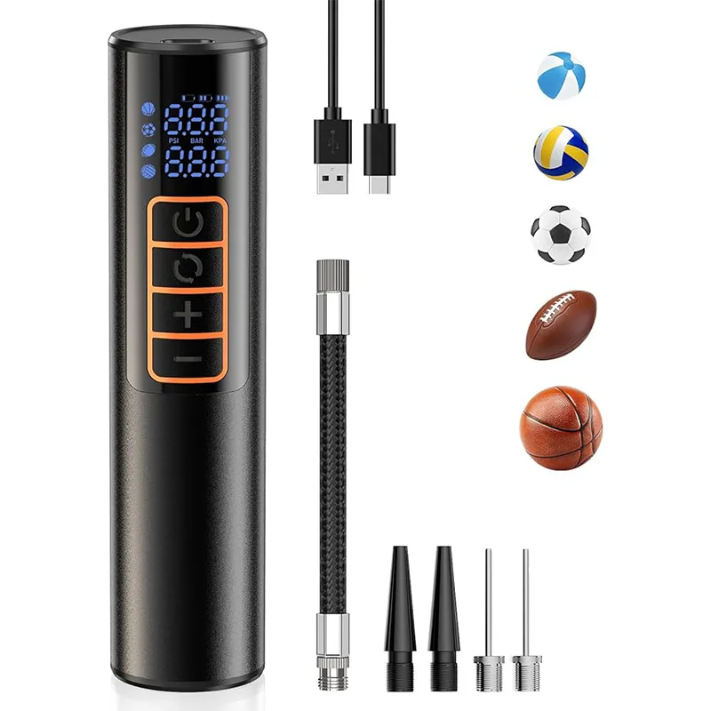 Portable Electric Ball Pump Wireless Inflation Pump Automatic Ball Pump for Basketball Soccer Football and Volleyball