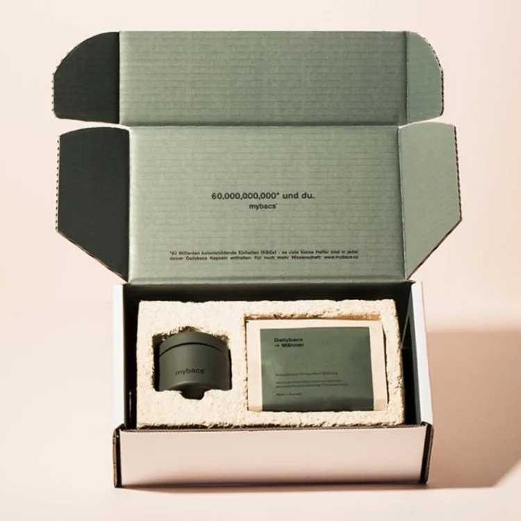 Custom Corrugated Cardboard Mailer Subscription Box Packaging Clamshell Wig Beauty Skincare Set Cosmetic Makeup Gift Box