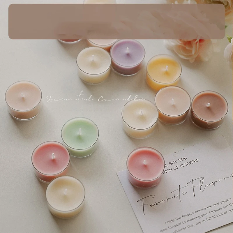 AIKUN Luxury 3 Hours Bulk Small Coffee Floating Water Teacup Scented Tealight Candles Natural Organic Soy Candle