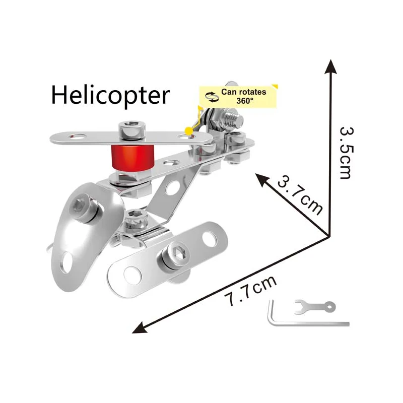 Creative Metal 3D Puzzle DIY Toy Kid Stem Building Educational Kit Toys 2023 for Children Gift