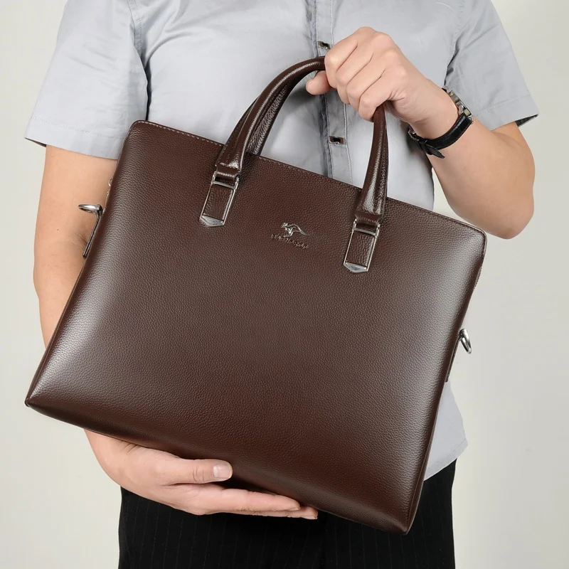 
Hot Selling Brand Mens Briefcase Laptop Bag 15 inch Handbag Men Vintage Pu Leather Custom Cross Body Shoulder Bag with Wallets 