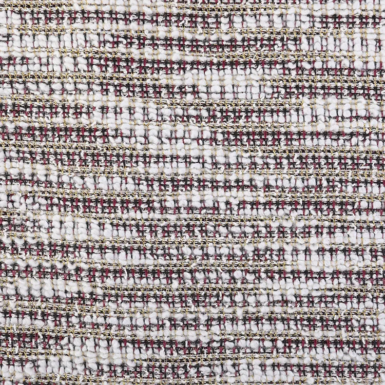 Однотонная трикотажная жаккардовая ткань Lansheng, полиэстер, хлопок, Золотой Люрекс