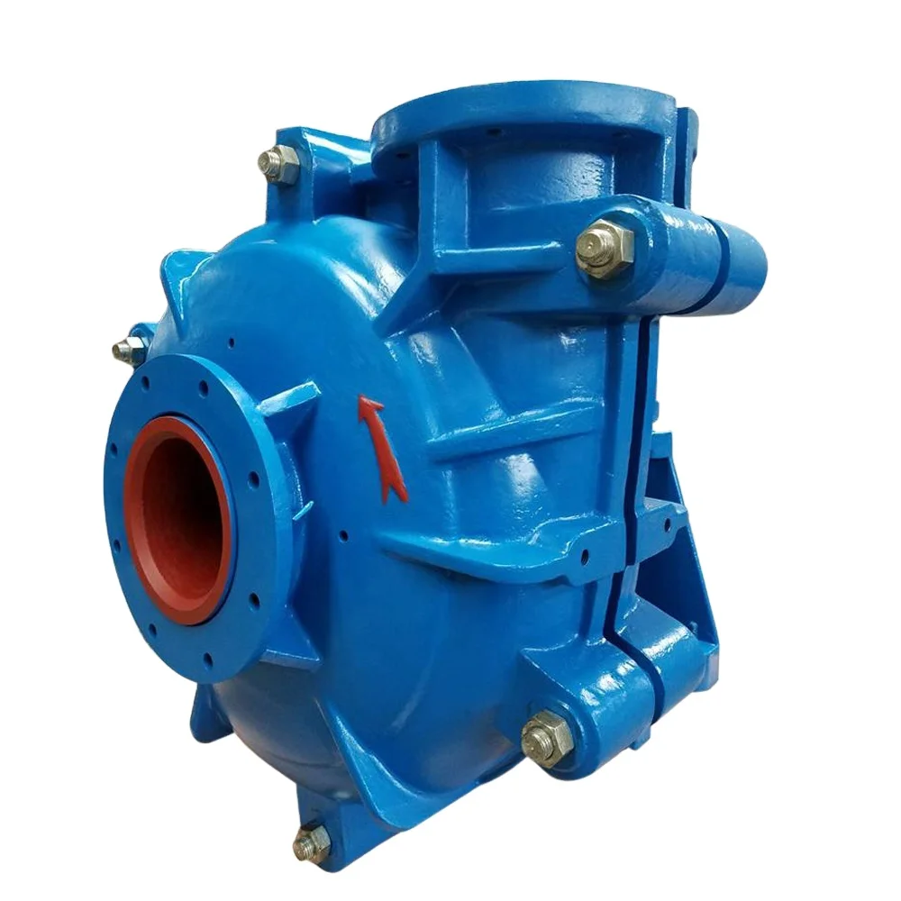 Centrifugal wear resistant filter press feed slurry pump
