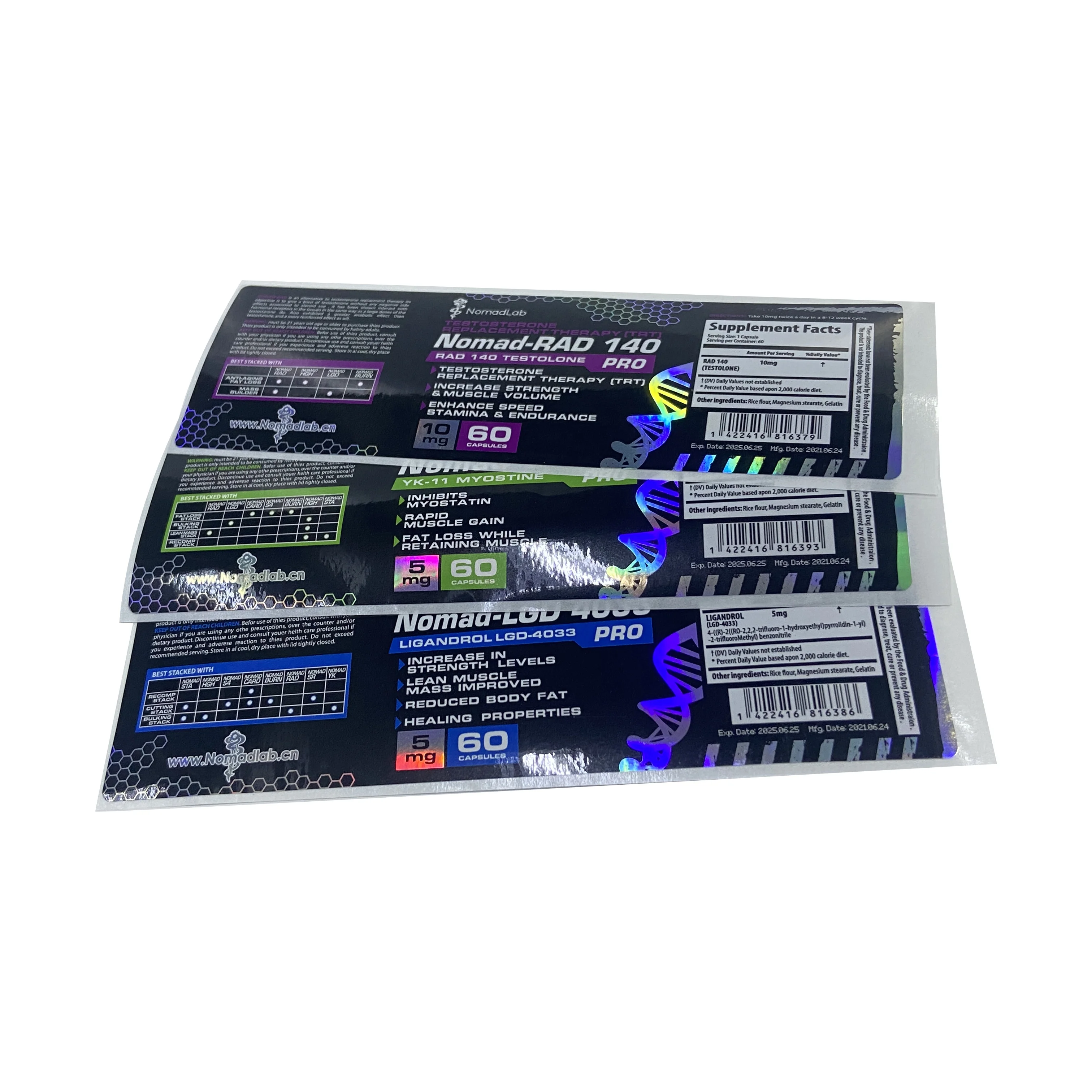 Vial Label Sticker Injection For Bodybuilding Steroid