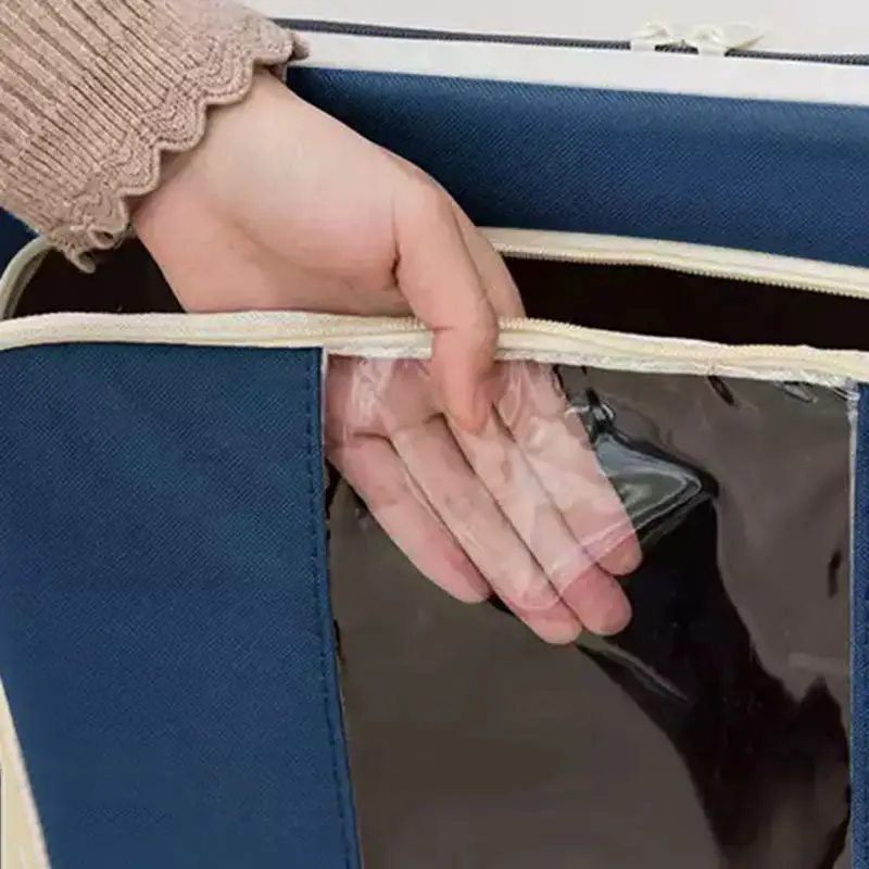 Factory wholesale 24L steel frame storage box Oxford cloth quilt storage bag foldable clothing storage box