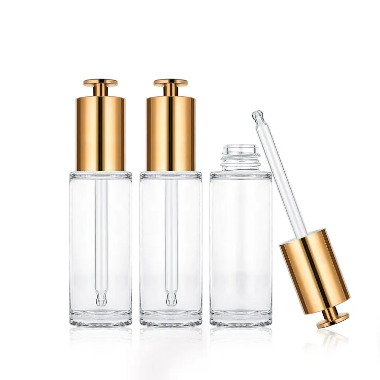 wholesale price 30ml 1oz glass serum bottle eye dropper bottle glass bottle manufacturers supplier