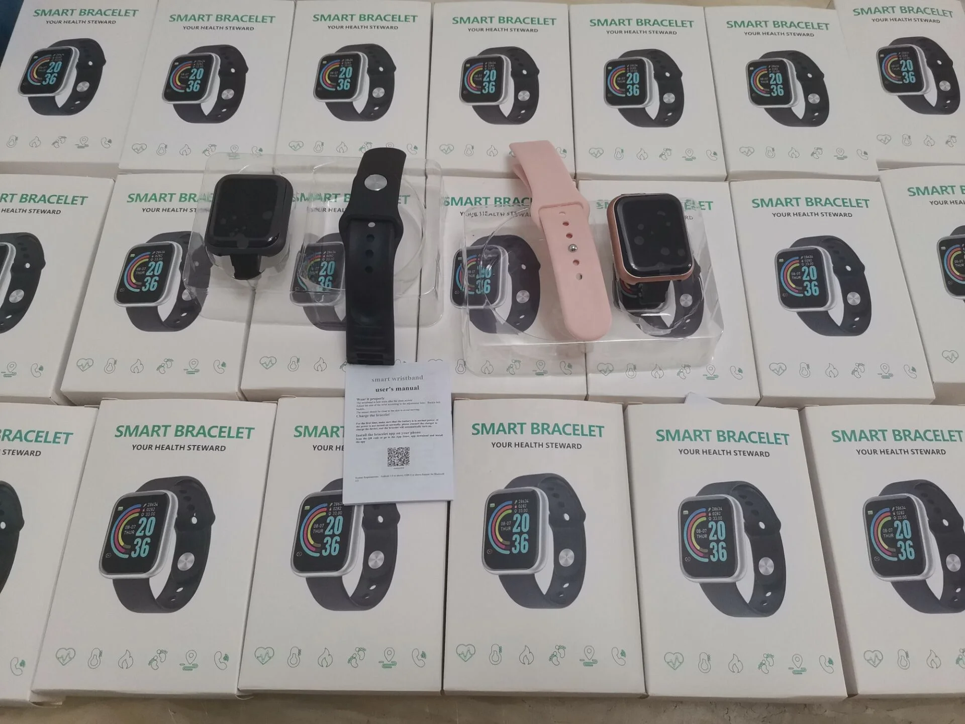 Wholesale D20 Pro Smart Watch Women Men Y68 Waterproof Smartwatch For Ios Android Blood Pressure Sports Tracker Wristband