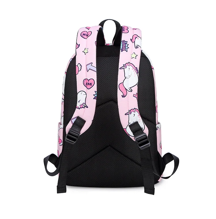 In stock RTS unicorn backpack kawaii comfortable student waterproof bag pack for girls