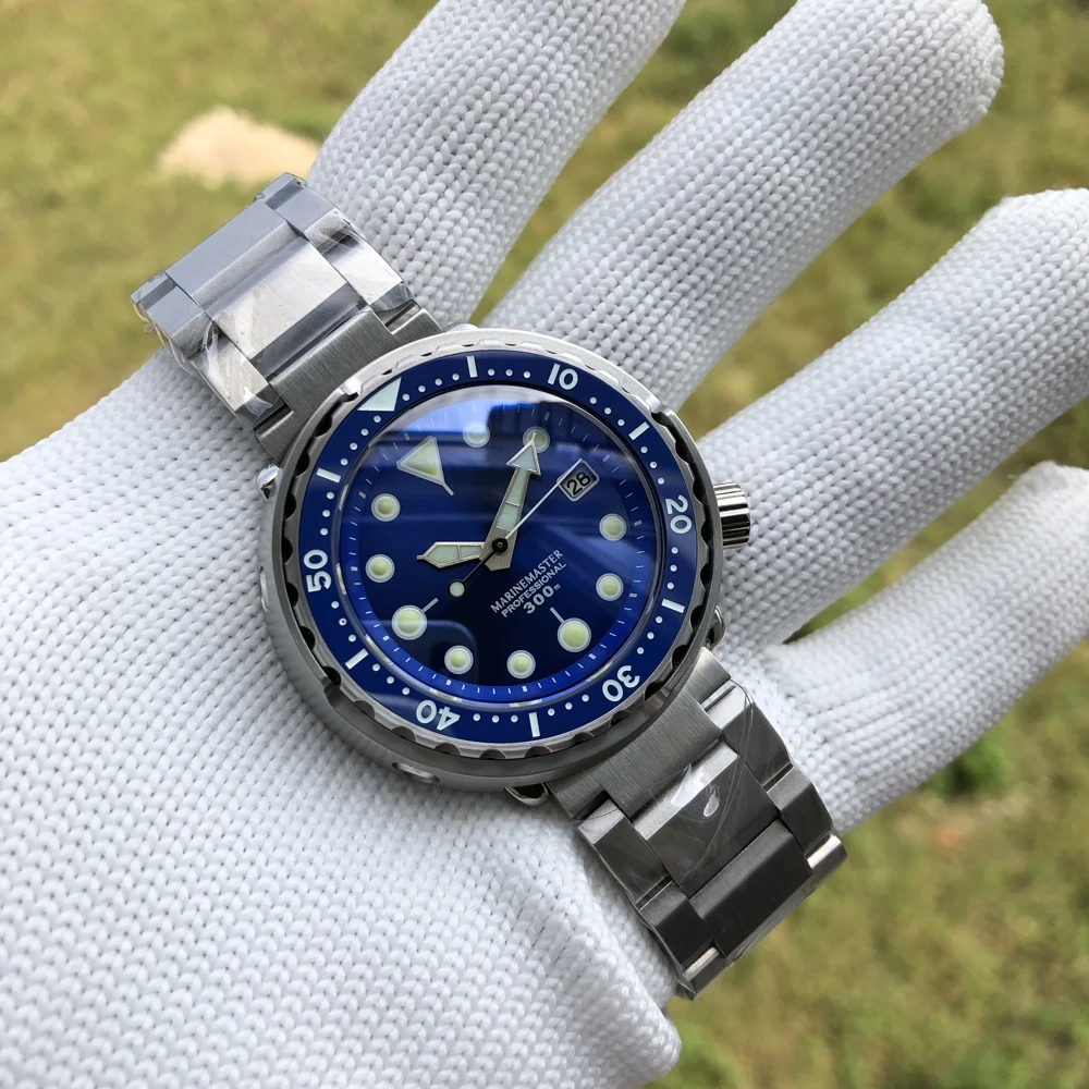 
No Logo! SD1975 Steeldive Design OEM Custom Stainless Steel Sapphire Glass Mechanical Movement 300m Wristwatch Diving 