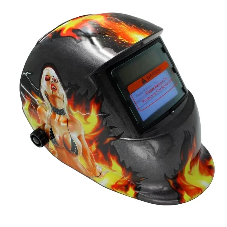 Factory Wholesale Cheap Price Custom Pattern Auto Dimming Solar Automatic Darkening Welding Helmet for MIG TIG Arc Welder