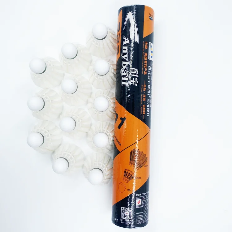 New 3in1 Good Goose Feather Badminton Shuttlecock Pack of 12 Stable and Sturdy High Speed Badminton Shuttles