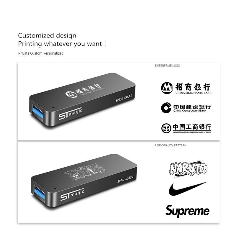 High Speed USB Flash Disk USB3.1  Mobile External SSD 64G 128G 256G Hard Disk Drive SSD for PC Computer