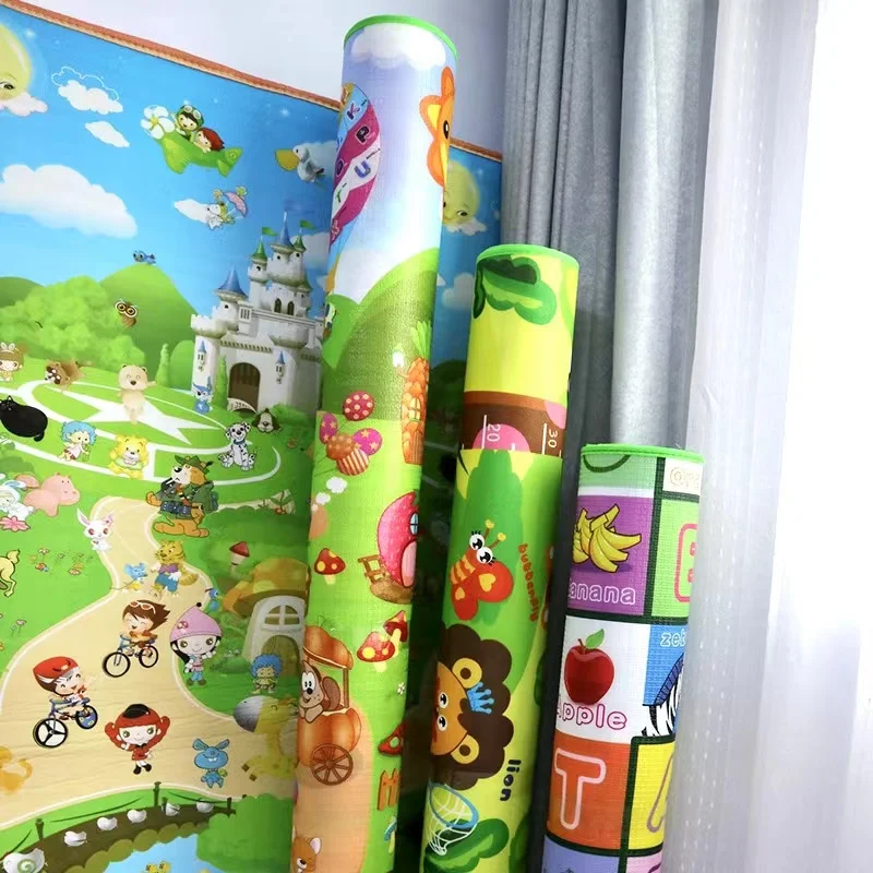 EPE Home Indoor Double Sided Foam Crawling Carpets Large Floor Rug Foldable Waterproof Kids Mat Baby Playmat