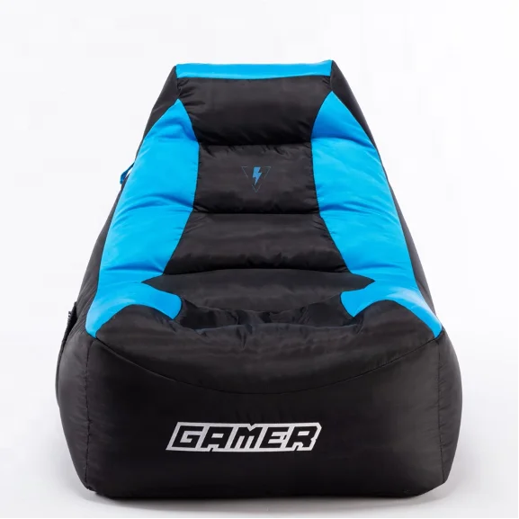 Bean Bag Chair Lazy Sofa Gaming Bean Bag Chair Covers with Side Pockets