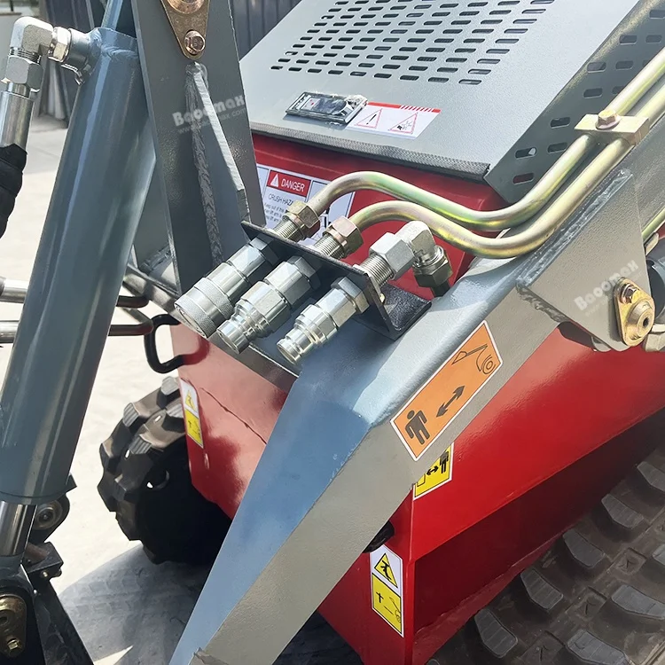 Factory price earthmoving machinery compact track tractor loader cheap mini front loader attachments like toro Dingo